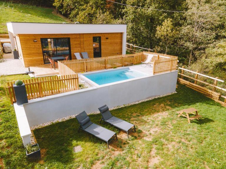 La Booa - Ecolodge En Ardeche - Piscine Privee - Ecolodgite Ozon  外观 照片