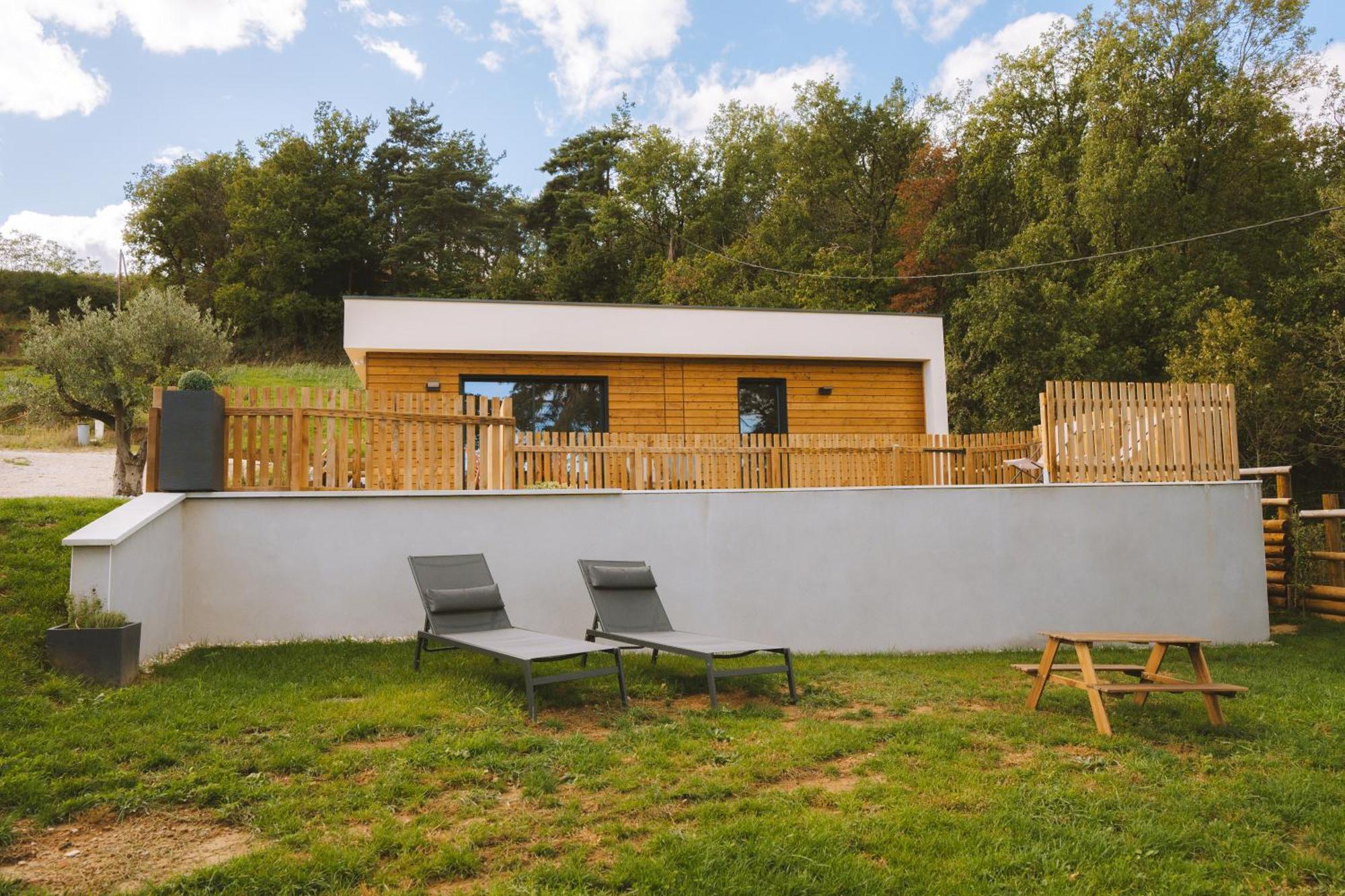La Booa - Ecolodge En Ardeche - Piscine Privee - Ecolodgite Ozon  外观 照片